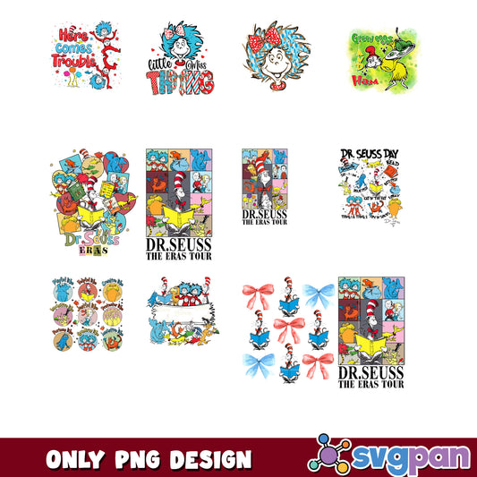 Fun Dr Seuss PNG Bundle for Creative Projects