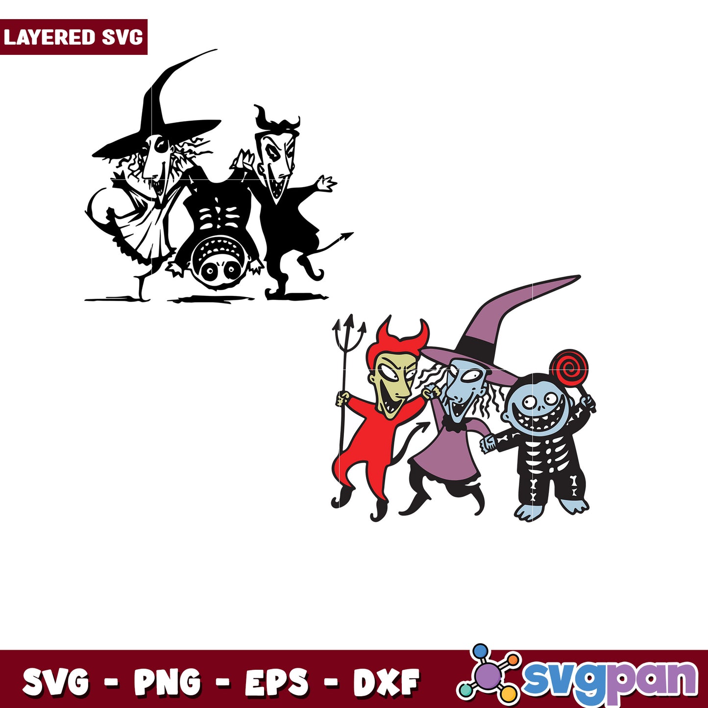 Fun Halloween SVG Bundle with Scary Characters Design