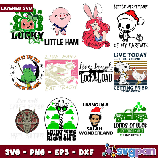 Fun Layered SVG Bundle for Creative Projects