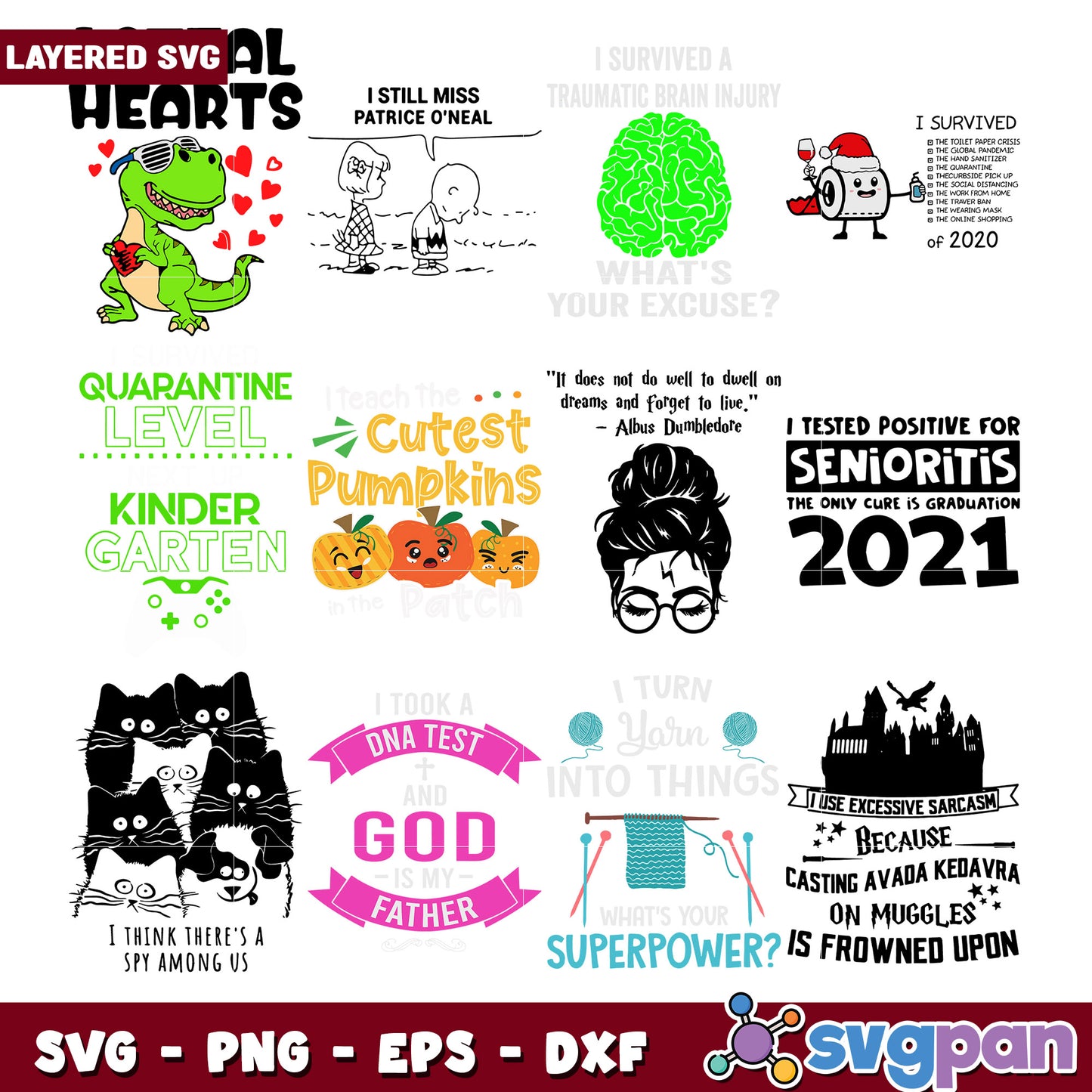 Fun SVG Bundle with Creative Quotes for All Occasions