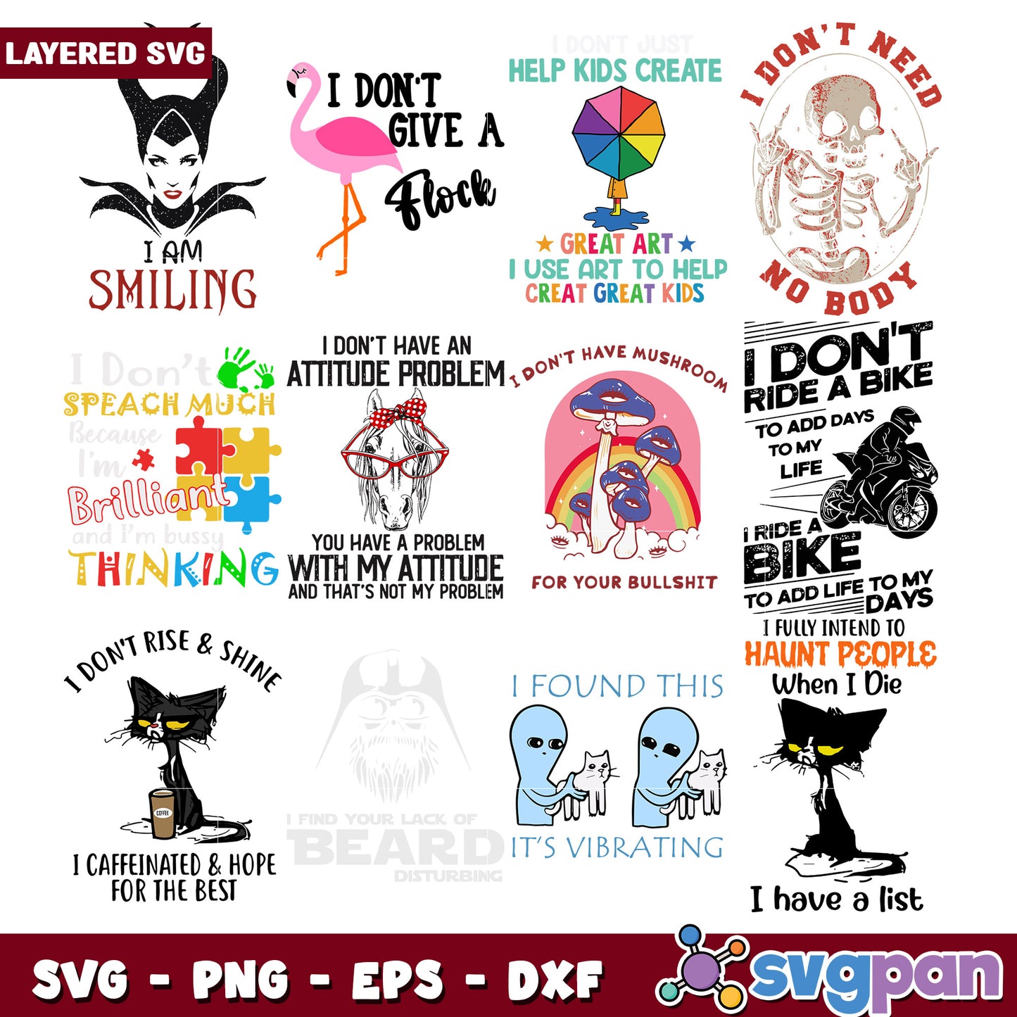 Fun and Creative SVG Bundle for Unique Designs