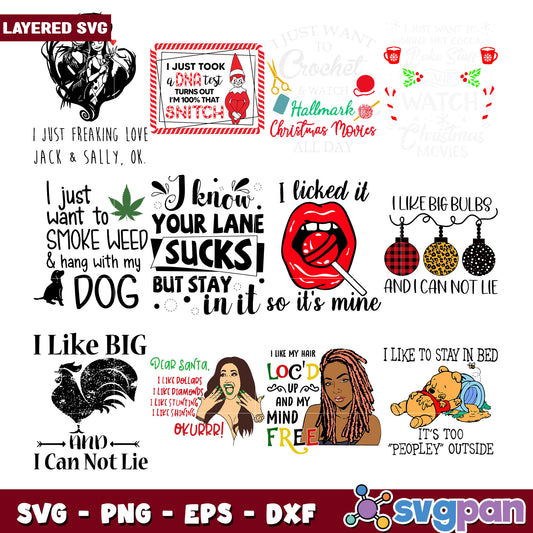 Fun and Quirky SVG Bundle for Creative Projects
