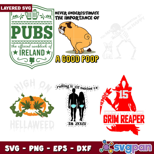 Fun and Whimsical SVG Bundle for Creative Projects