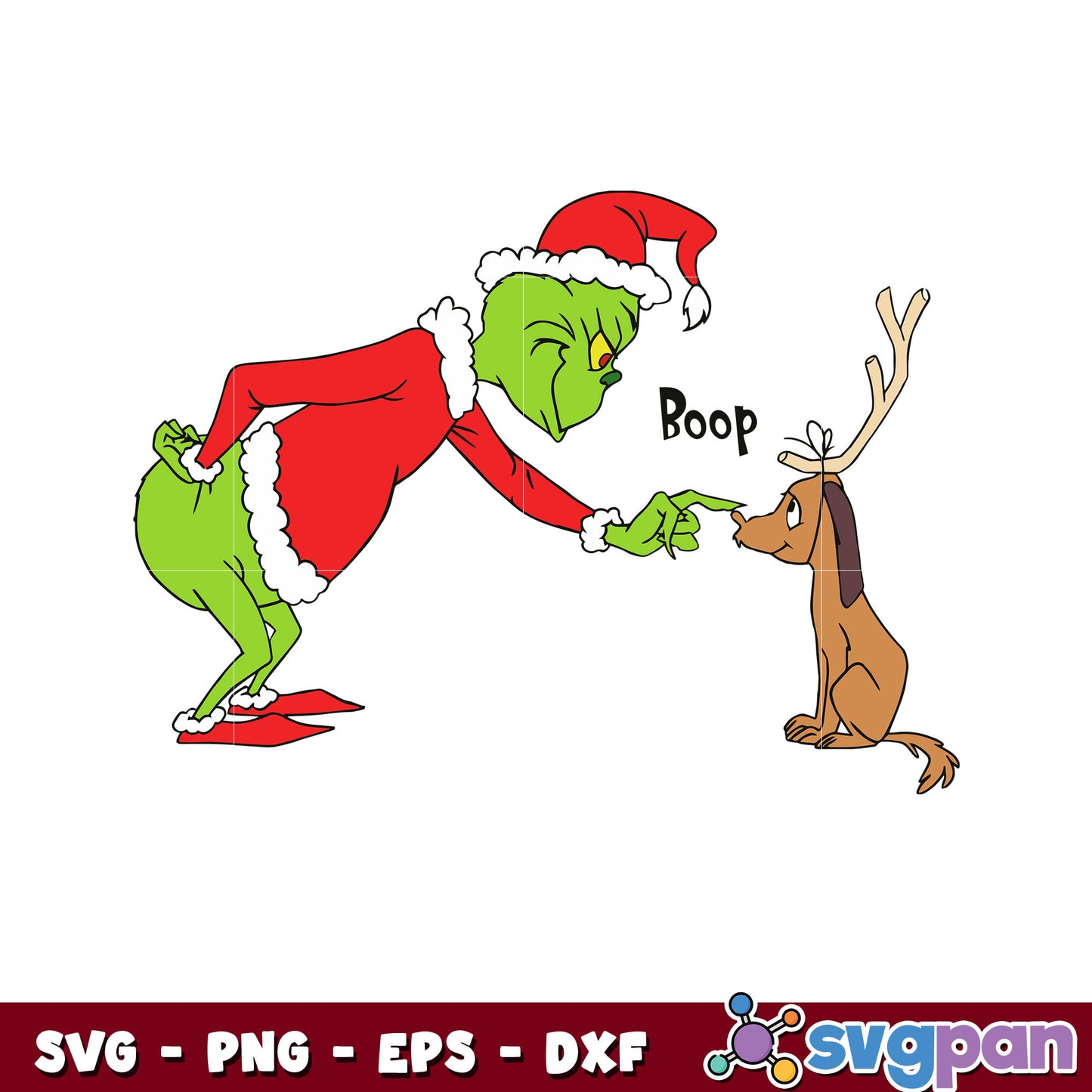 Funny Boop Grinch And Max svg, the grinch svg, grinch christmas svg