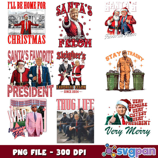 Funny Christmas Bundle of PNG Graphics 2023 