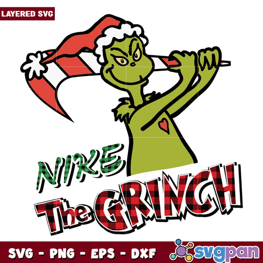 Funny Christmas Nike Grinch svg, christmas decor​ svg, grinchy svg