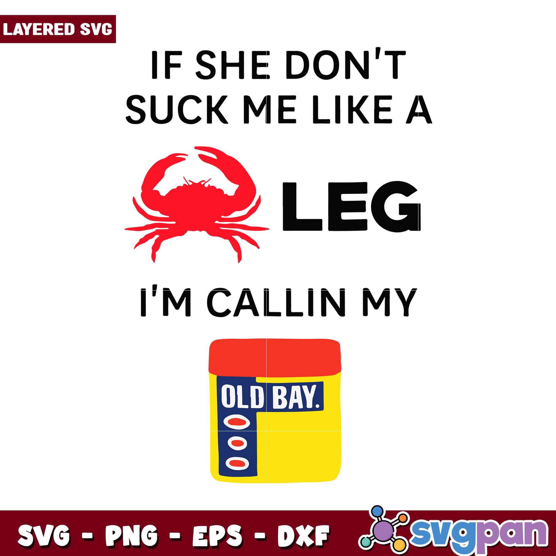 Funny Crab SVG Design for Seafood Lovers, Perfect for Party Decor