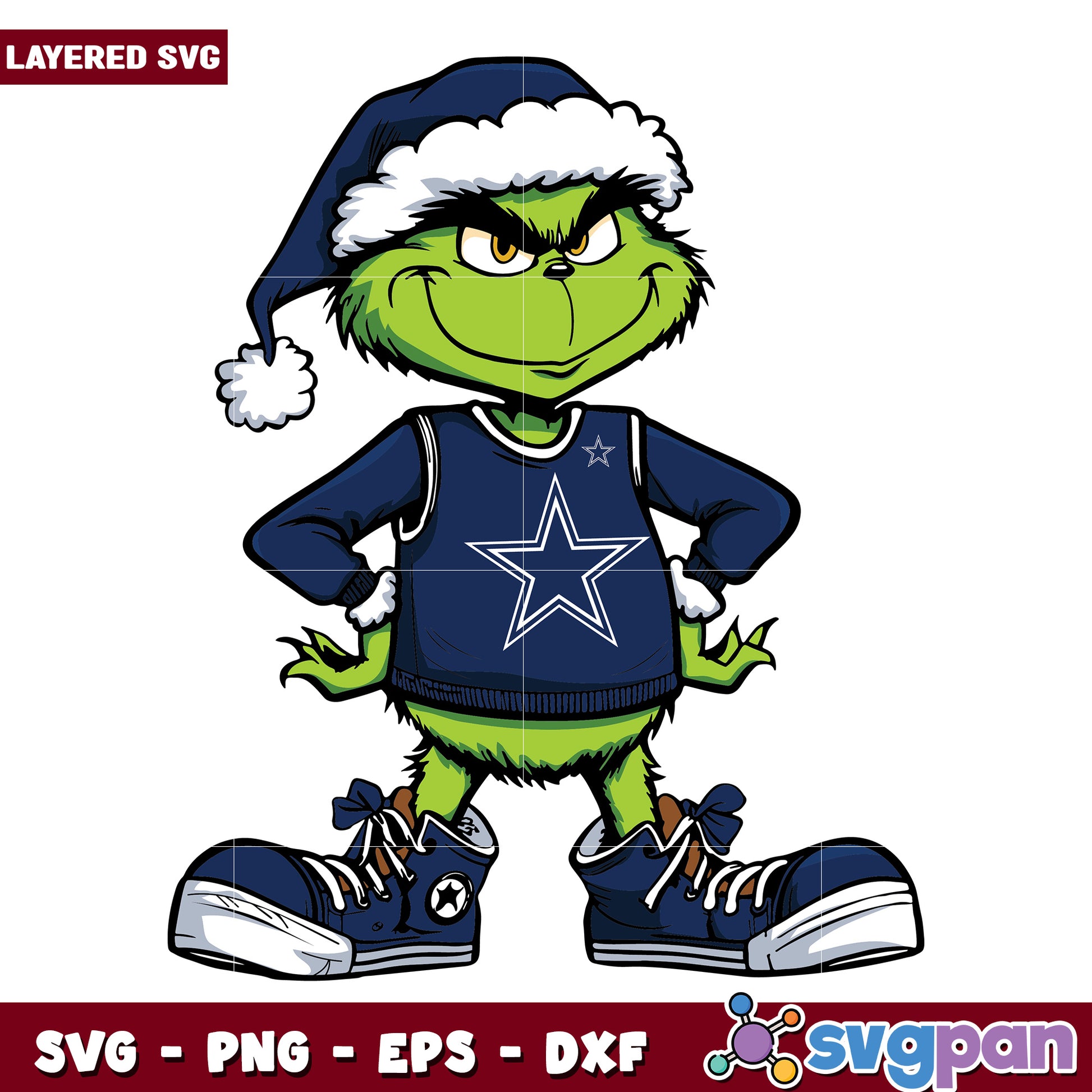 Funny Grinch Dallas Cowboys Football svg, christmas decor​ svg, grinchy svg