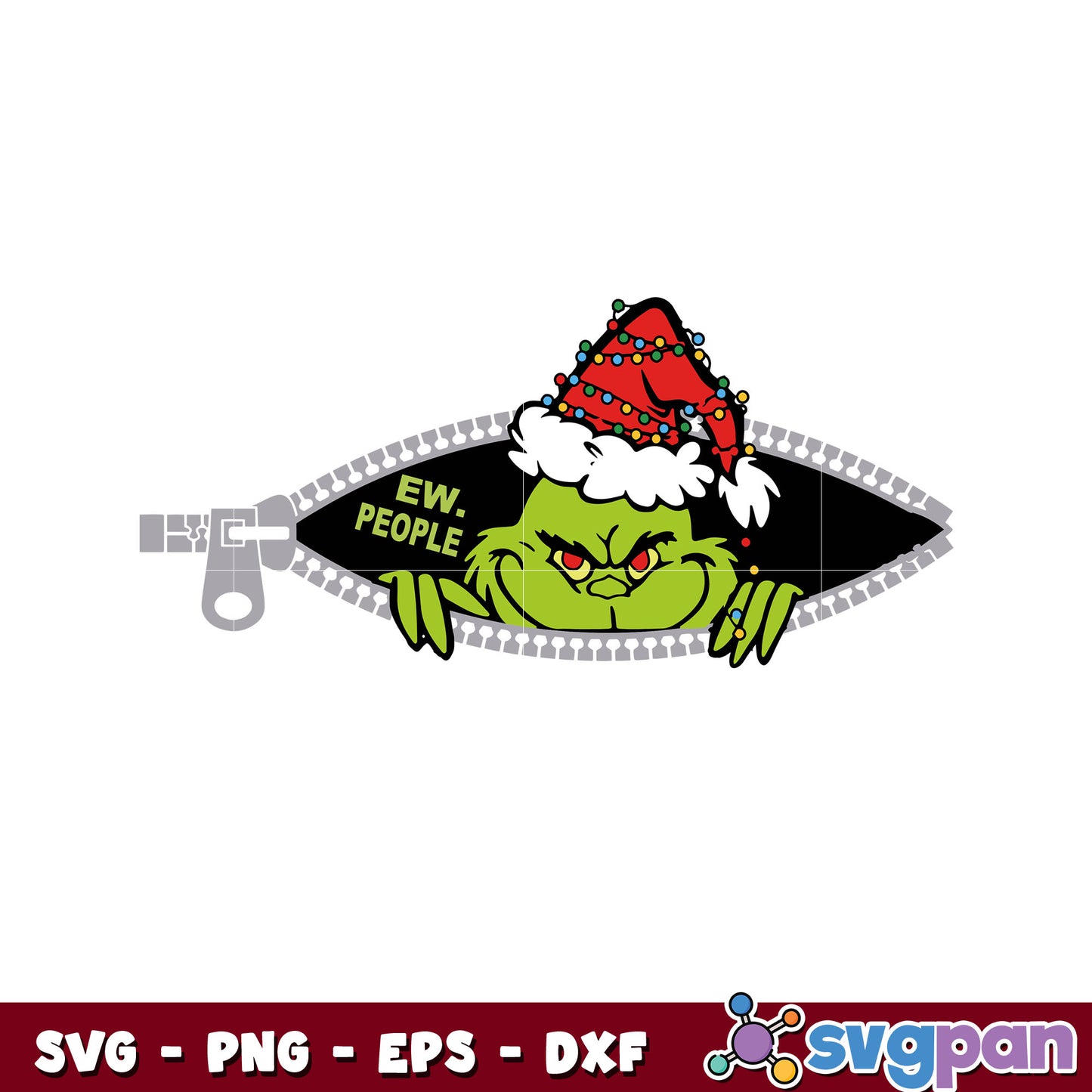 Funny Grinch Ew People svg