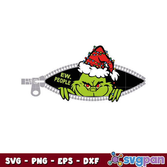 Funny Grinch Ew People svg