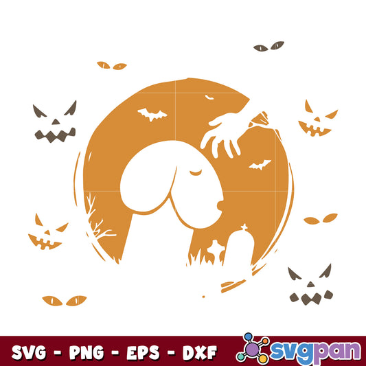 Funny Halloween Dog Dick svg
