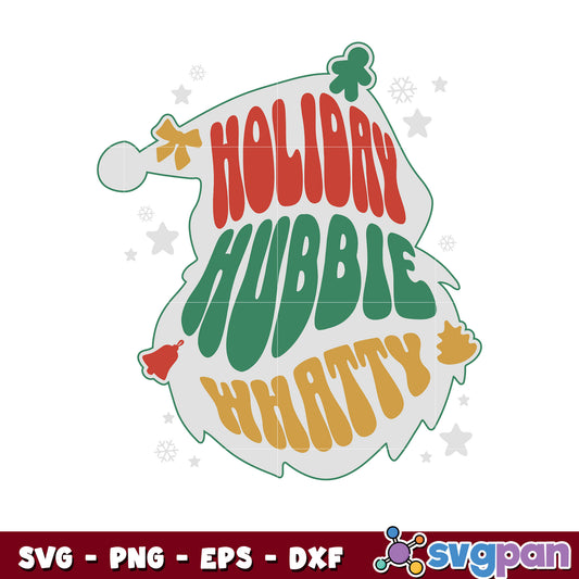 Funny Holiday Hubbie Whatty Grinch Head svg, grinch christmas svg