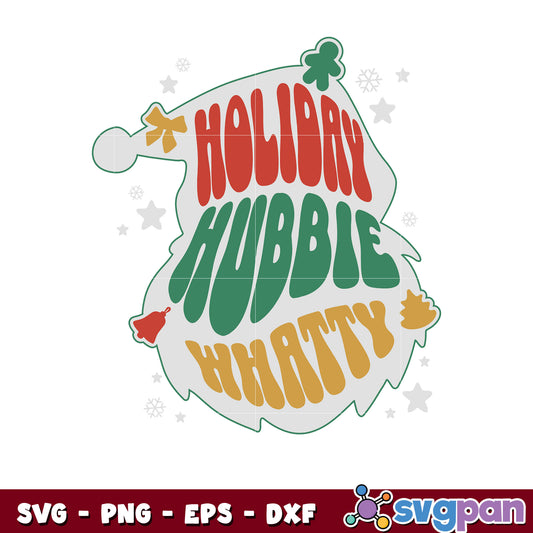 Funny Holiday Hubbie Whatty Grinch Head svg