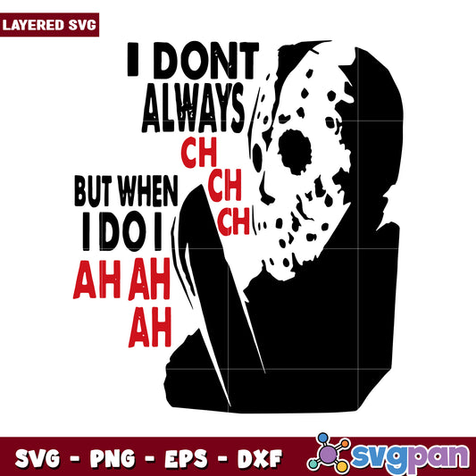 Funny Horror Quote Design for Crafts, Perfect for Halloween Projects