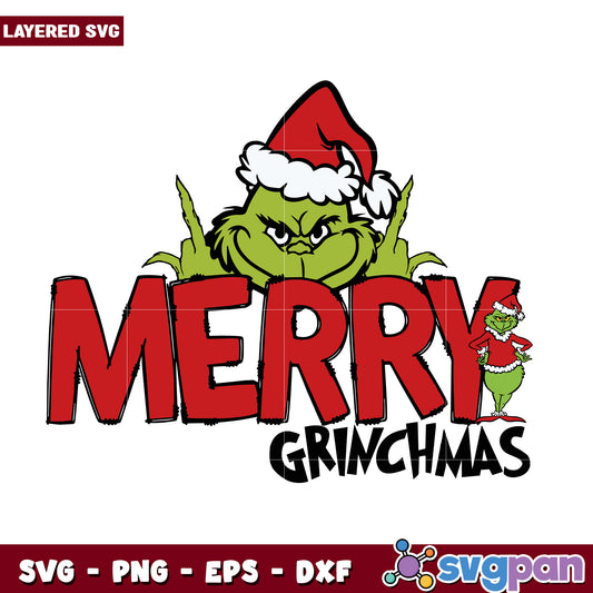 Funny Merry Grinchmas Santa Claus svg, christmas cookies svg, grinch design svg