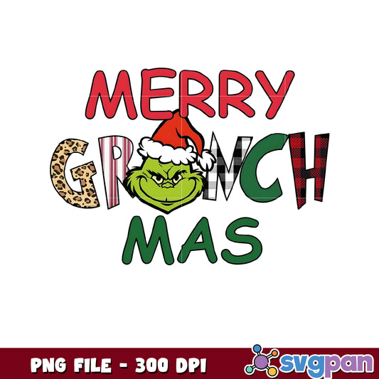 Funny Merry Grinchmas Santa Vibe png, mr grinch png, christmas season png