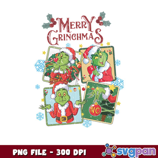Funny Merry Grinchmas png, mr grinch png, christmas season png