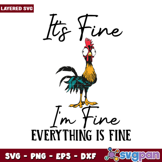 Funny Rooster SVG Design, Perfect for Crafting Projects Today