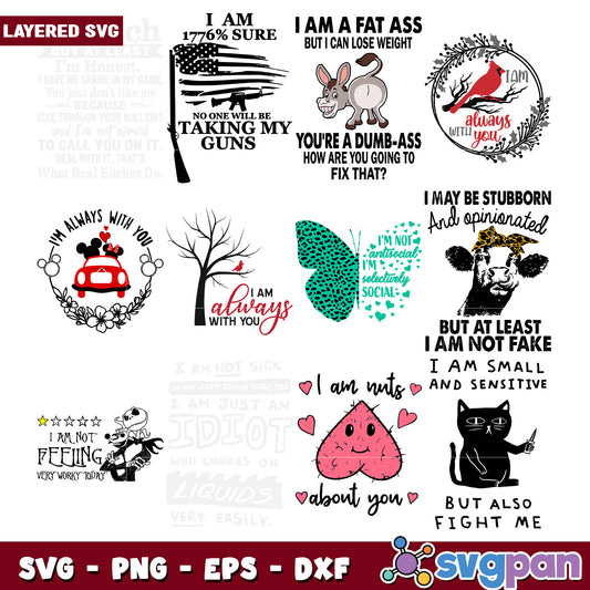 Funny SVG Bundle Sayings & Designs