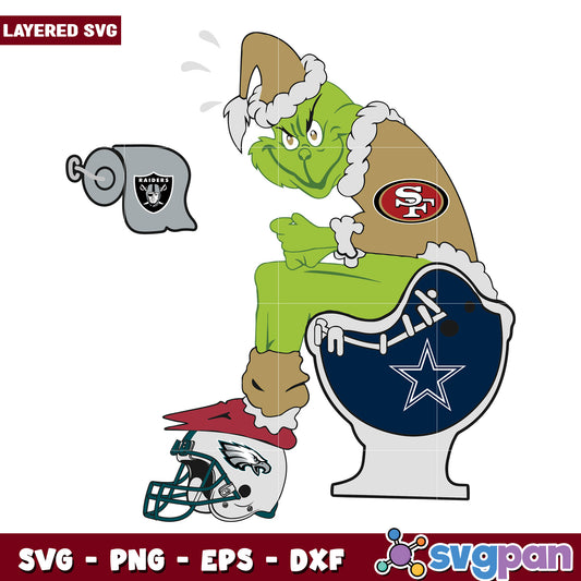 Funny San Francisco svg, christmas cookies svg, grinch design svg