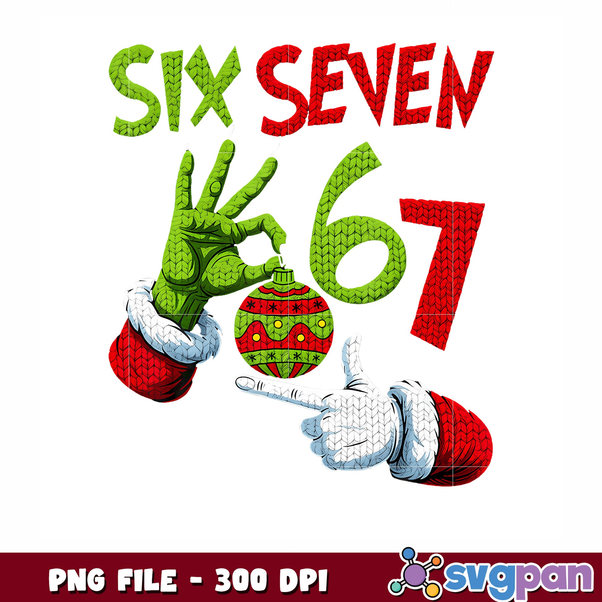 Funny Six Seven Meme png, merry christmas​ png, trending memes png