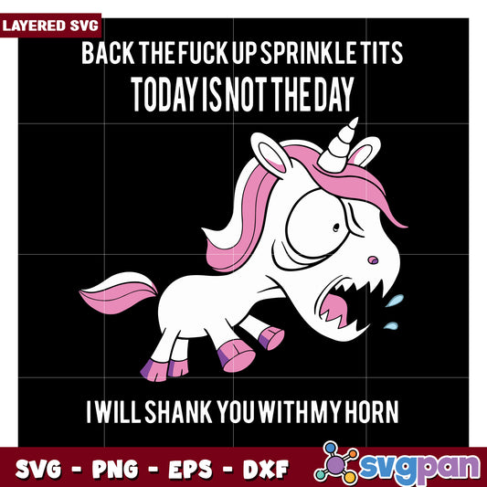 Funny Unicorn SVG Design for Humor Lovers, Unique Gift Idea for Friends