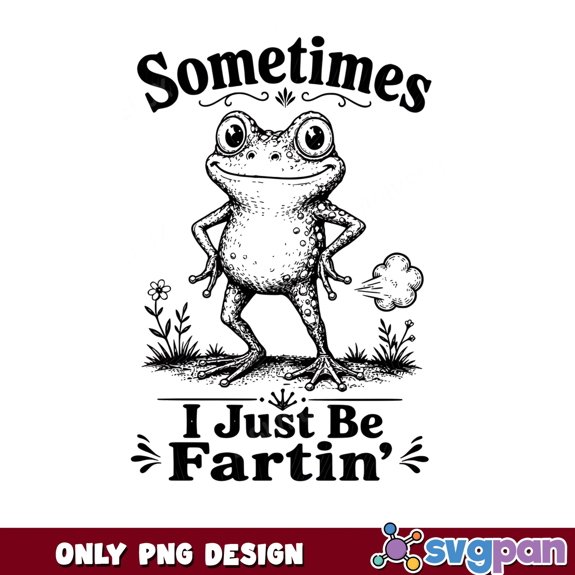 Funny Frog Farting PNG, Sometimes I Just Be Fartin, Frog PNG