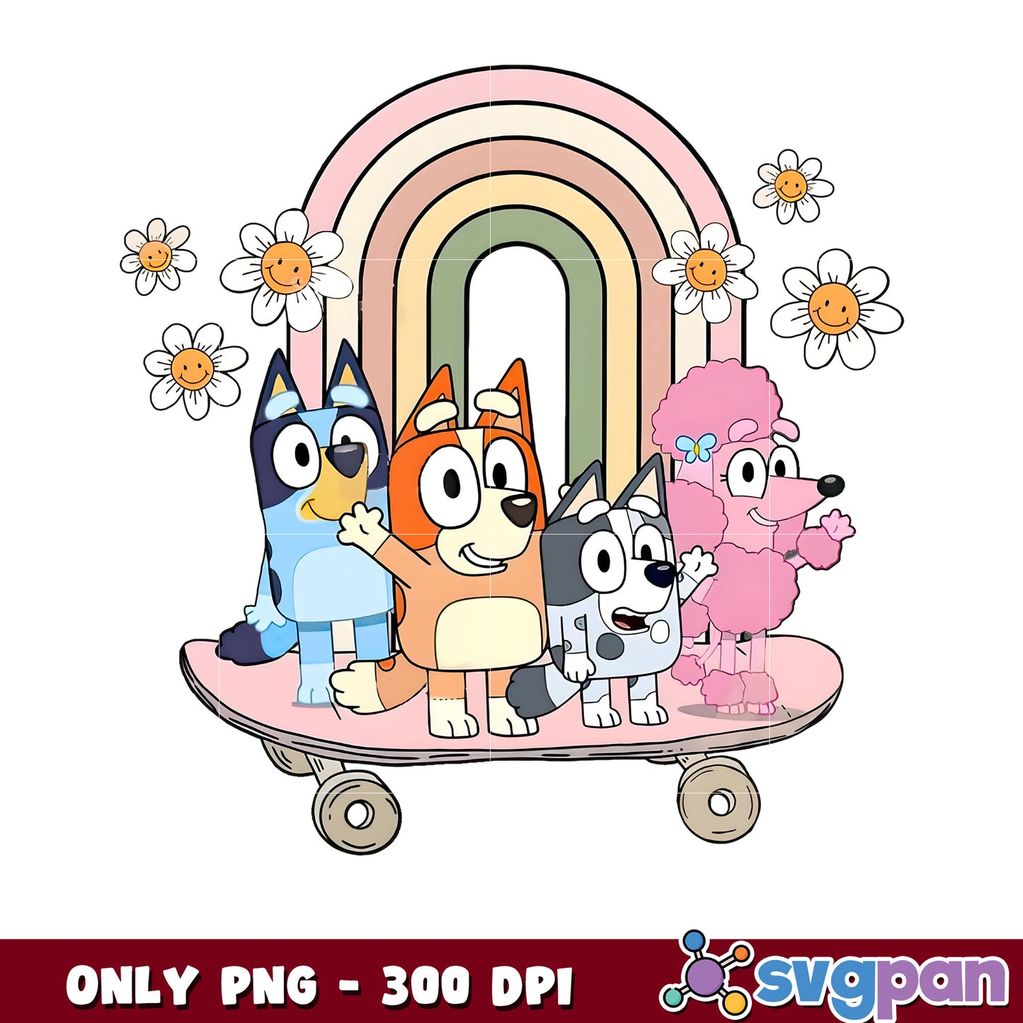 Funny bluey character family png, bluey and bingo png, bluey cartoon png