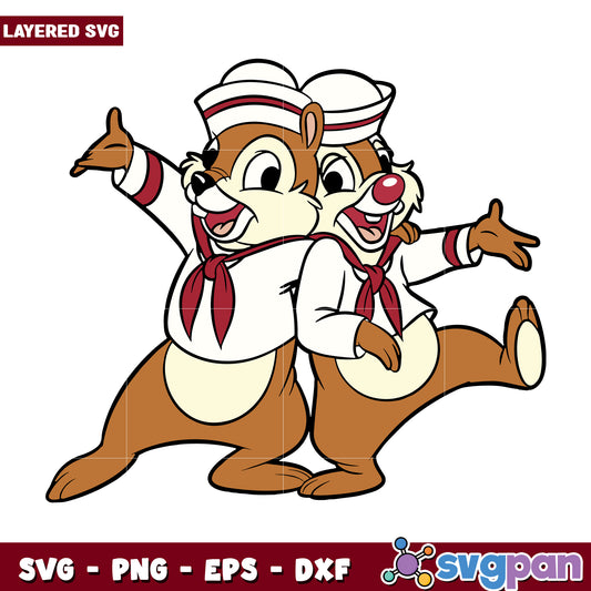 Funny chipmunk cruise chracters svg, mickey mouse characters svg, disney mickey mouse svg