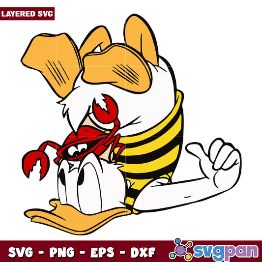 Funny daisy in the beach svg, disney characters svg, summer time svg