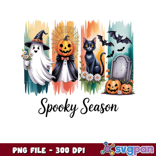 Funny design spooky season png, halloween season png, scary monster​ png