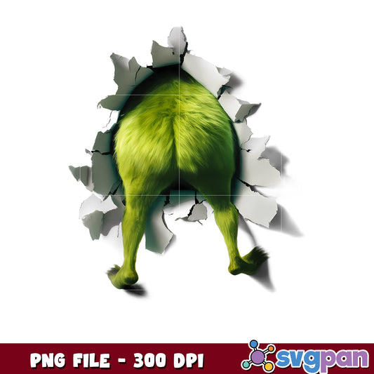 Funny grinch butt png, grinch clipart png, grinches​ ​png