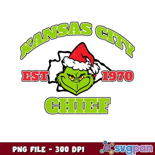 Funny grinch kansas city chiefs png, ginch nfl png, super bowl 2025 png
