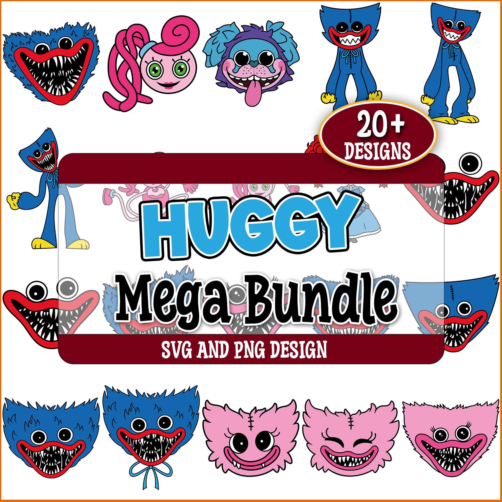 Funny huggy wuggy svg bundle