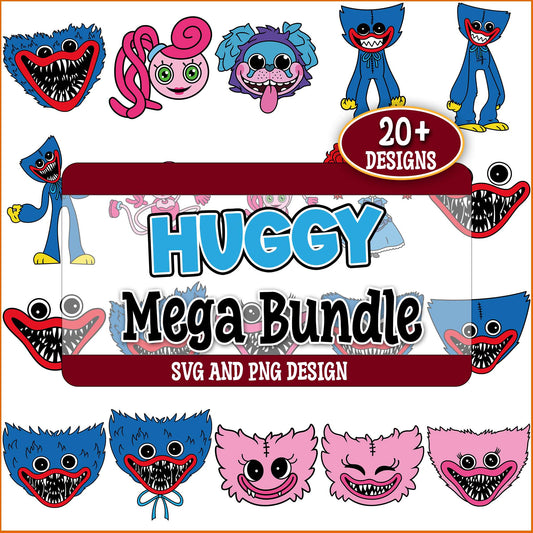 Funny huggy wuggy svg bundle