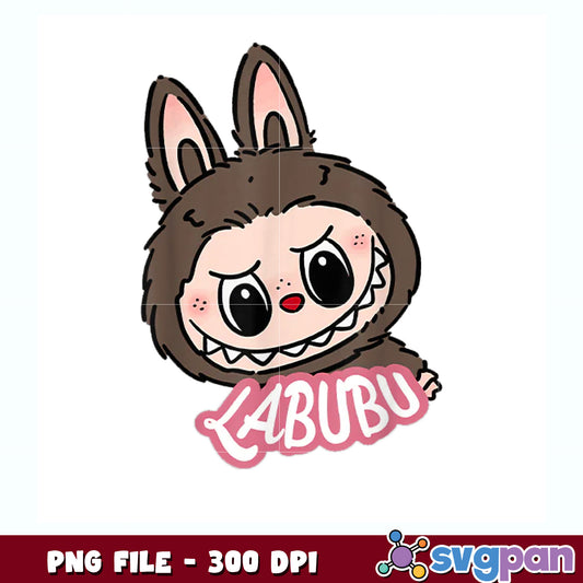 Funny labubu lover png, cute labubu png, labubu the monsters png