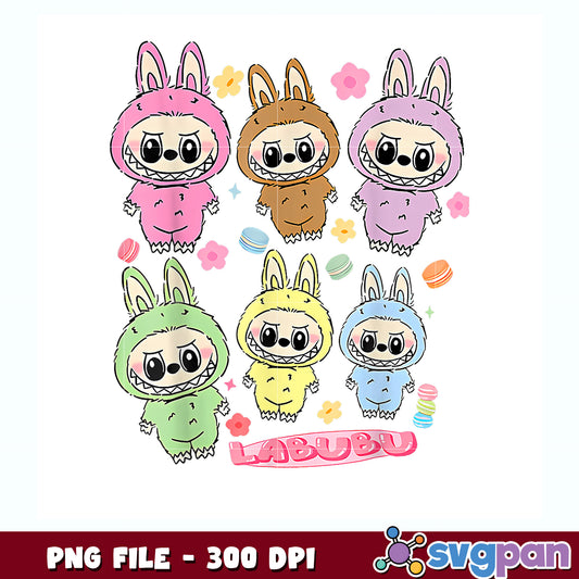 Funny labubu png, playful design png, cartoon labubu png