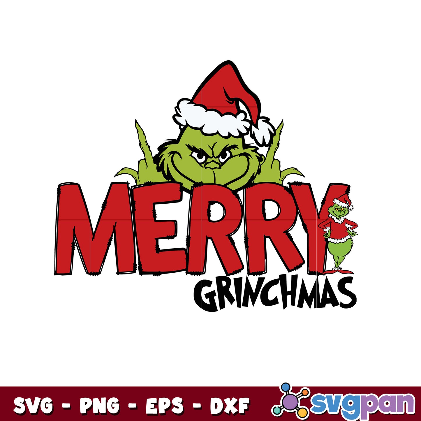 Funny merry grinchmas santa claus svg