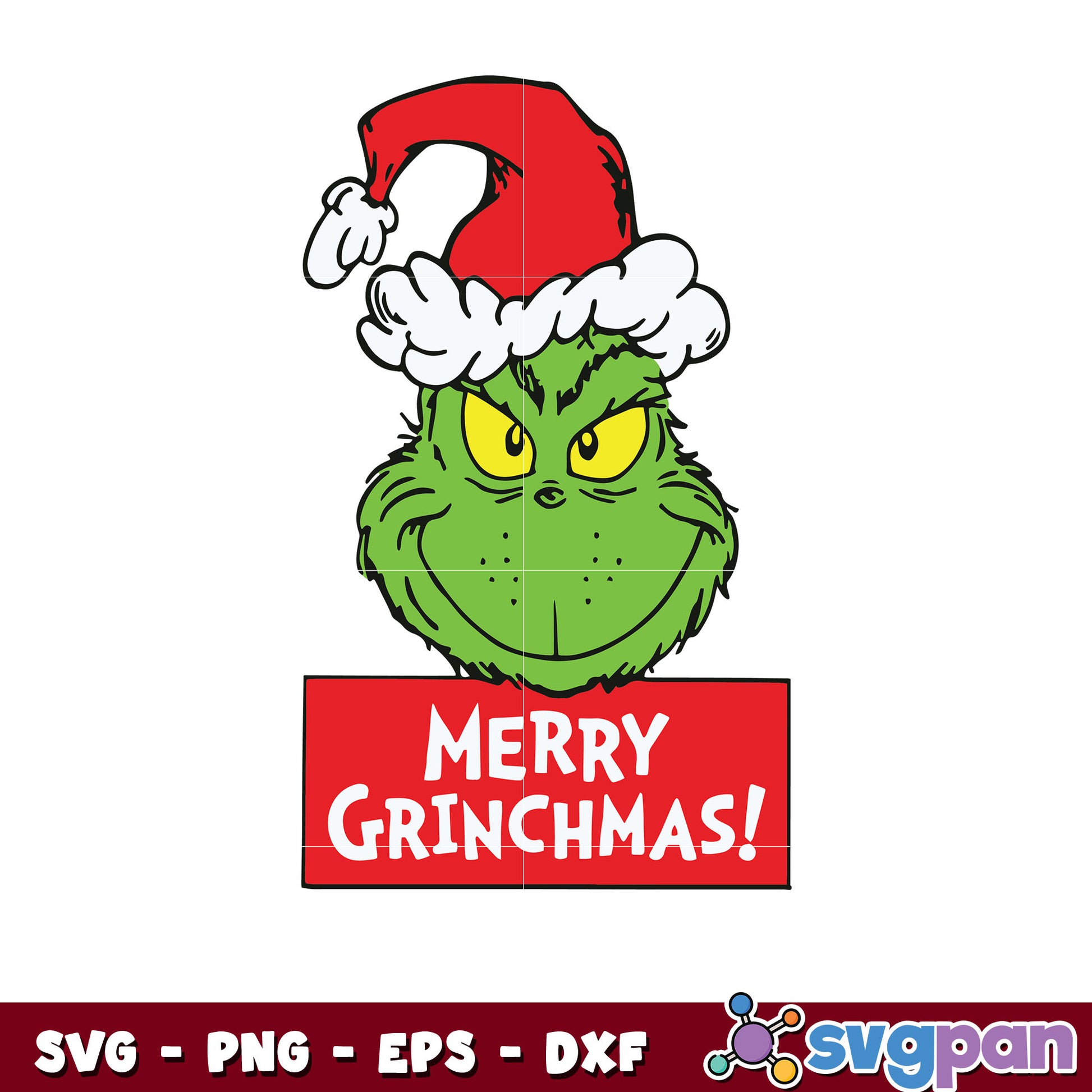 Funny merry grinchmas santa hat svg