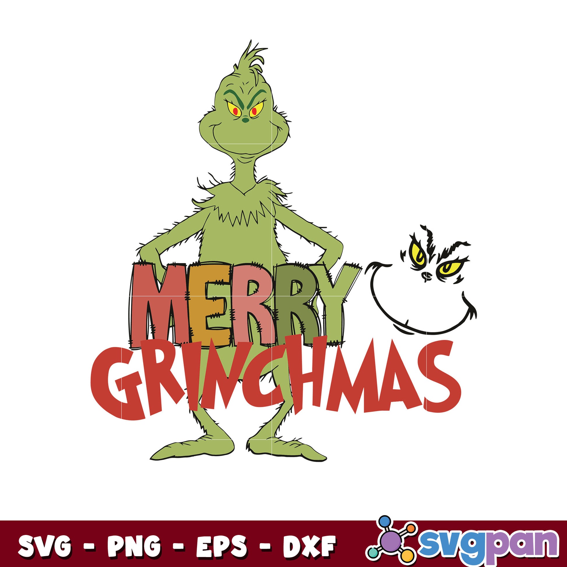 Funny merry grinchmas svg