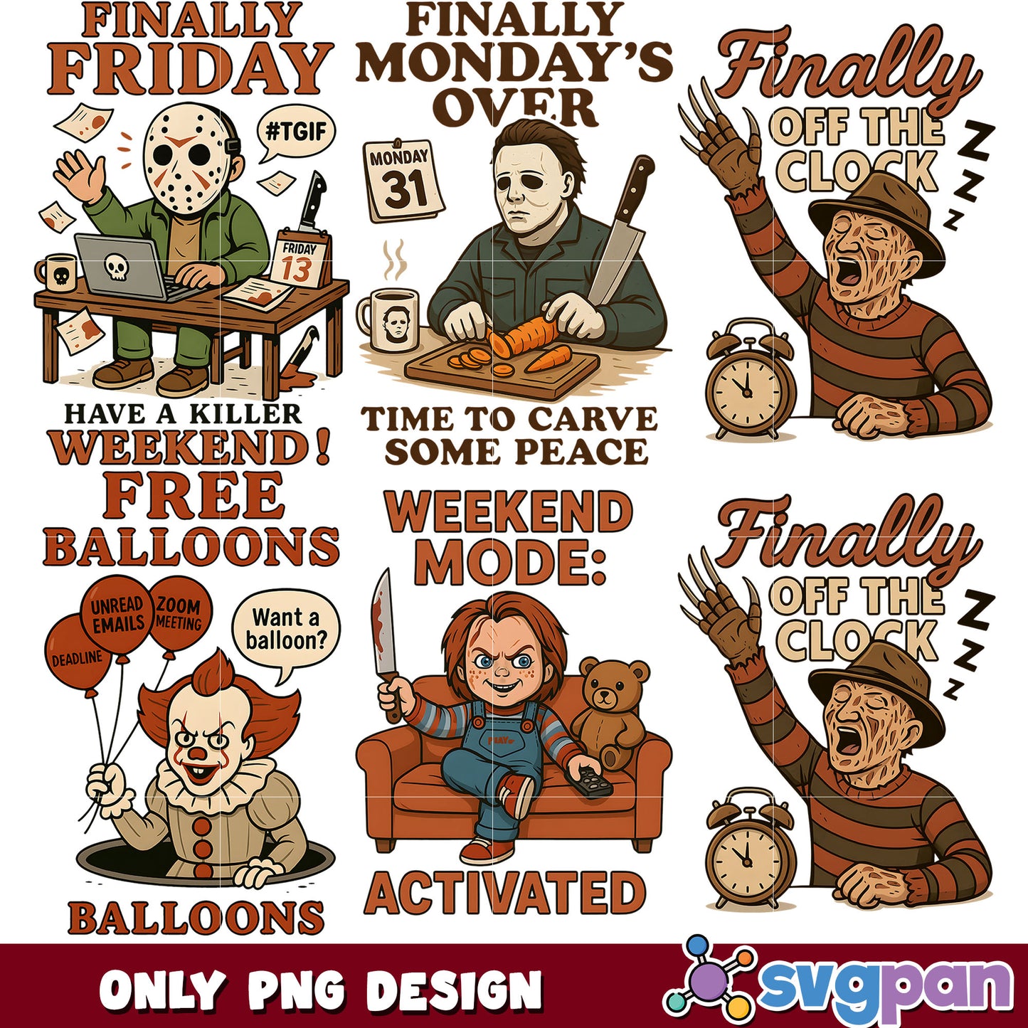 Funny quotes killers png bundle