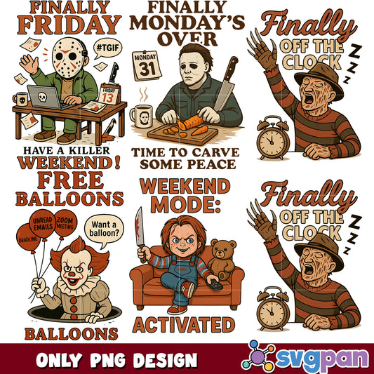 Funny quotes killers png bundle