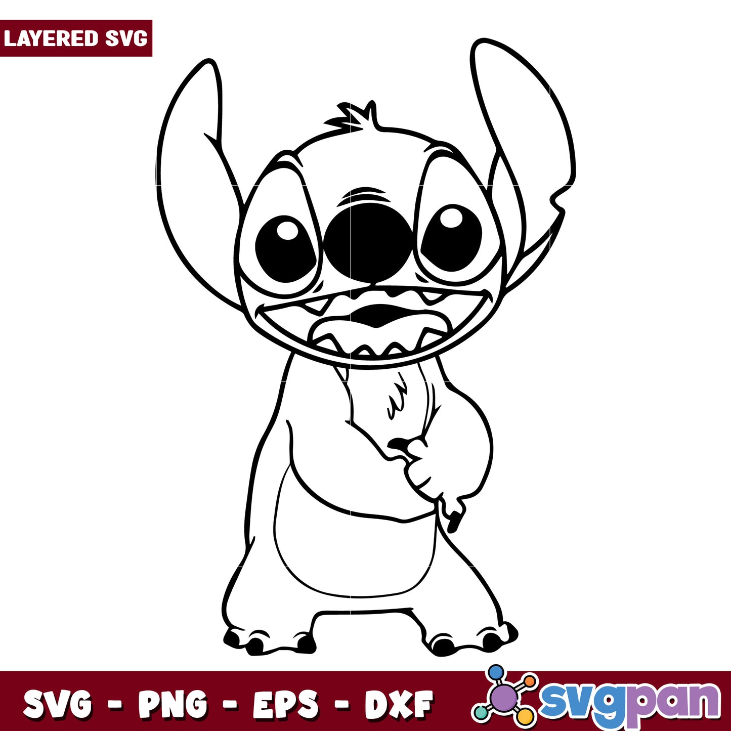 Funny stitch design svg, cute stitch svg, lilo and stitch movie svg