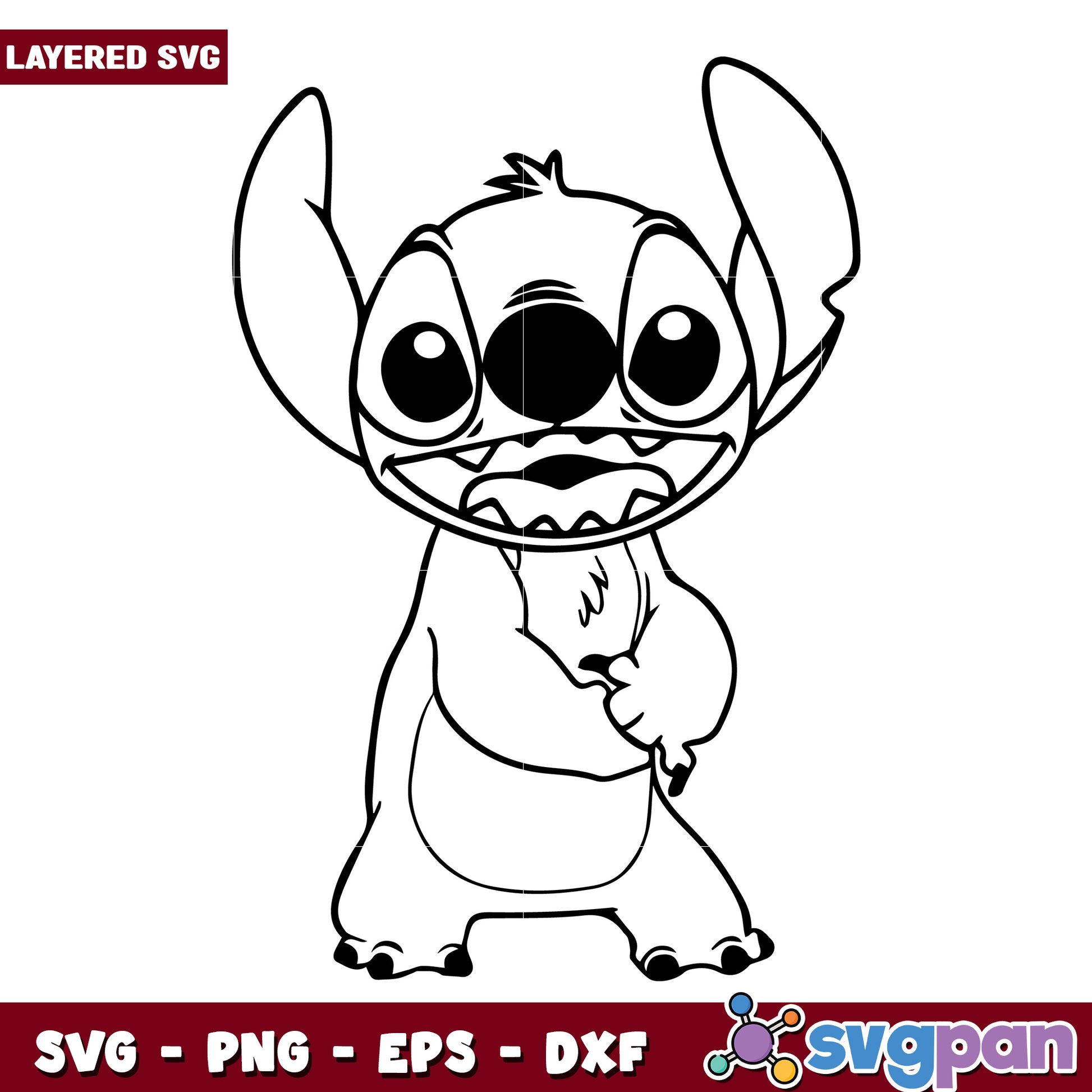 Funny stitch design svg, cute stitch svg, lilo and stitch movie svg
