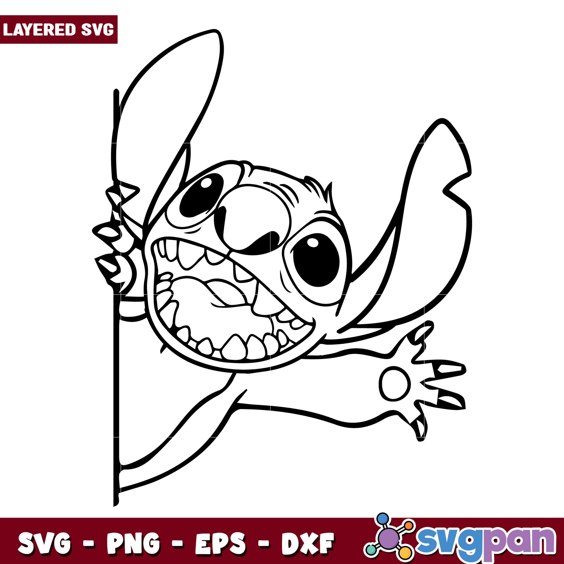 Funny stitch say hi svg, lilo and stitch toys svg, lilo and stitch movie svg