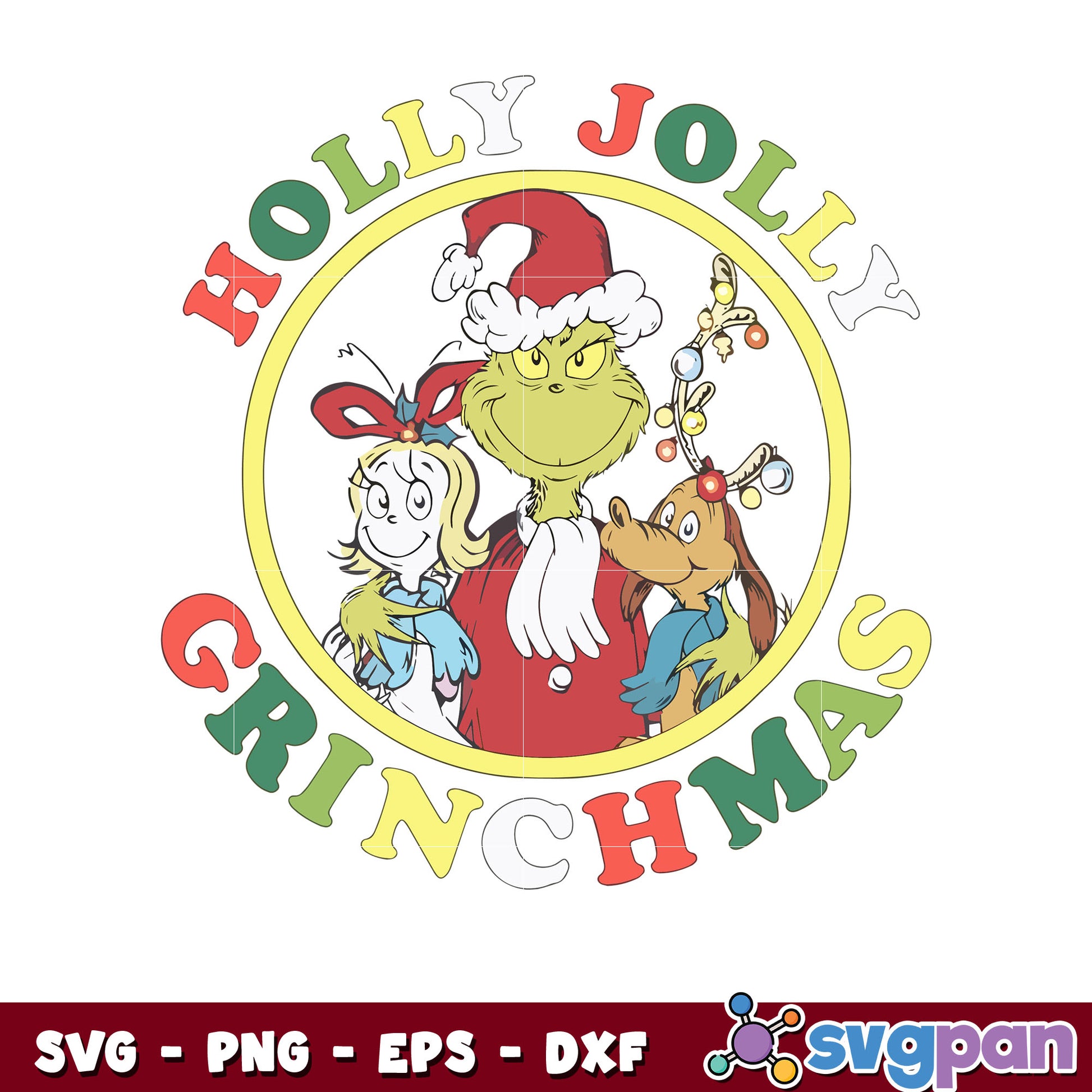 Funny the grinch holly jolly grinchmas svg