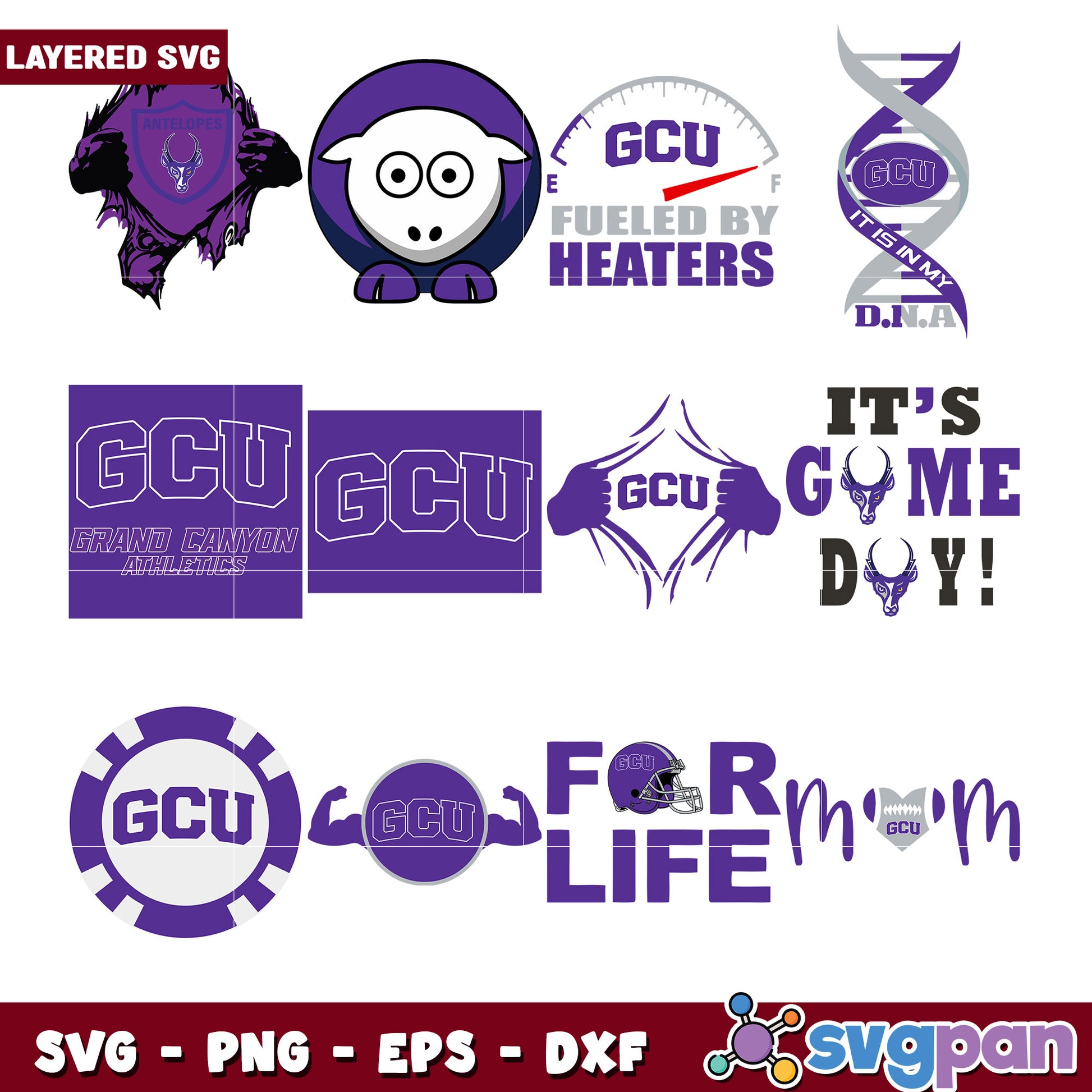 GCU Antelopes SVG Bundle