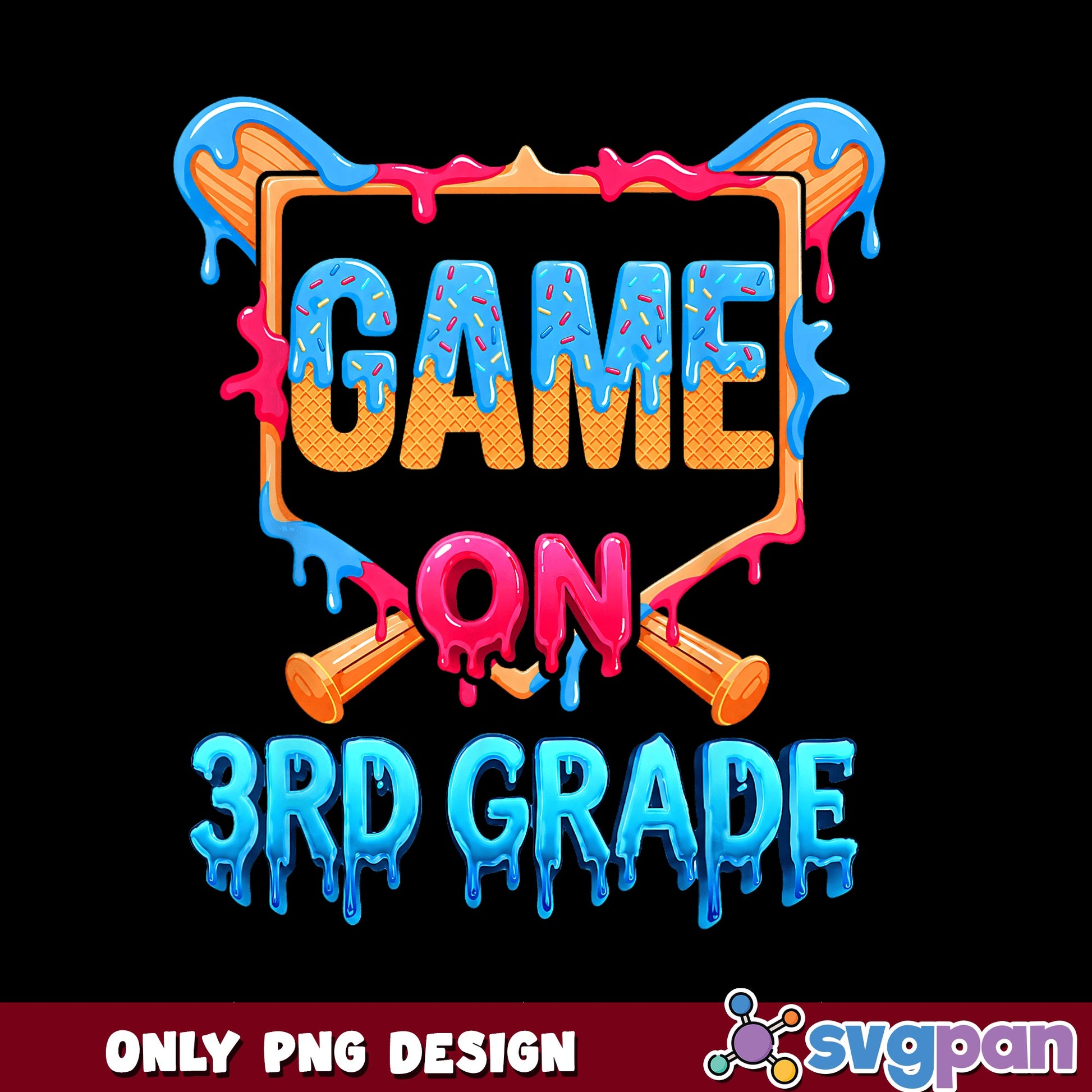 Game On 3rd Grade PNG, Back To School PNG, Teacher PNG