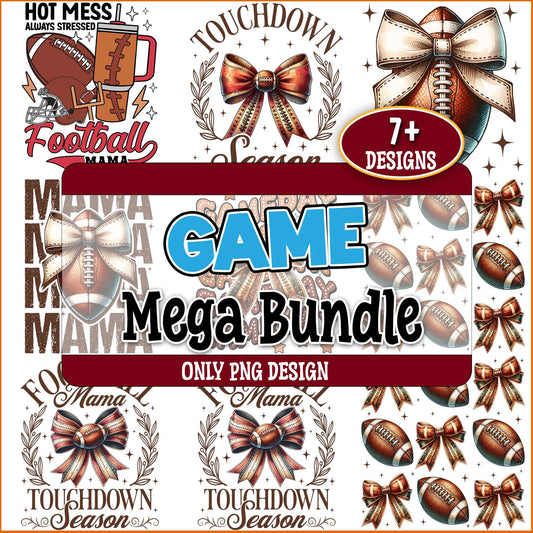Game days football png bundle