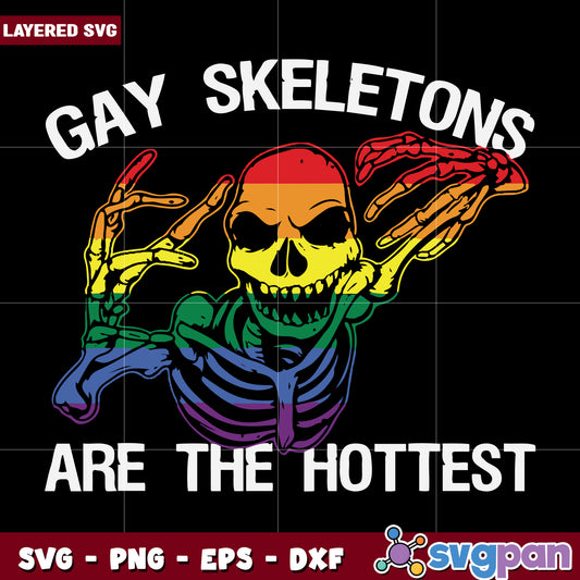 Gay skeletons are the hosttest svg, halloween decorations svg, halloween cartoons svg
